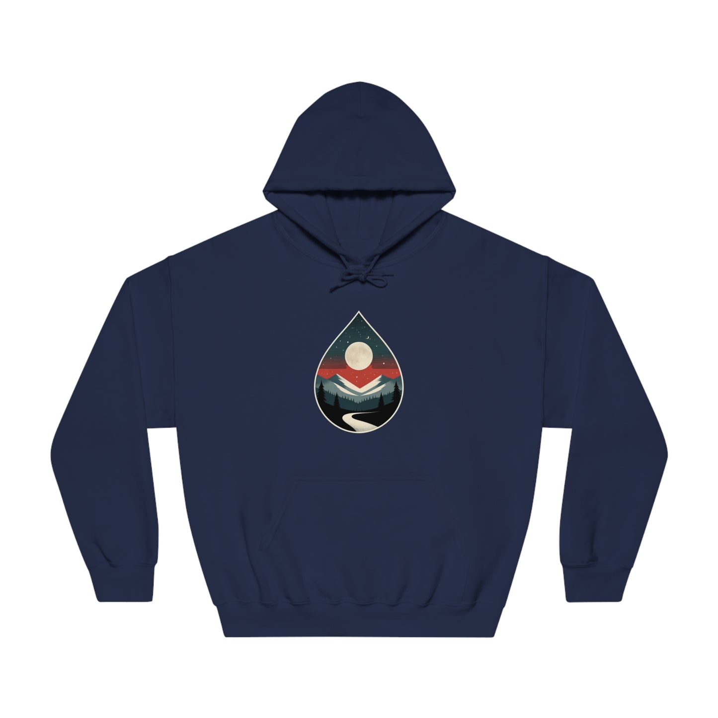 Mountain Moonlit Hoodie Sweatshirt