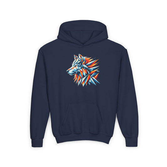 Wolf Geometric Hoodie Sweatshirt